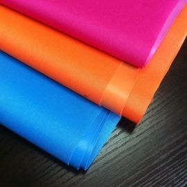 600 Gsm Tear Resistance PVC Canvas , Orange Color PVC Tarpaulin Roll