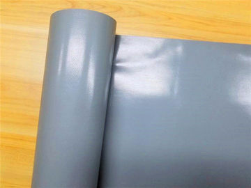 450 Gsm Gray Color Waterproof PVC Tarpaulin 500 * 1000 With Matte Surface