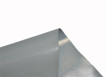 Fire Resistance White Color Waterproof PVC Tarpaulin Coated / Laminated Pattern