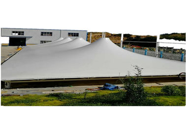 Customized PVC Coated Membrane Structure 950gsm White Color 1000D Yarn Count