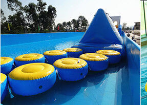 Various Color PVC Material  Inflatable Castle For Many Water Parks