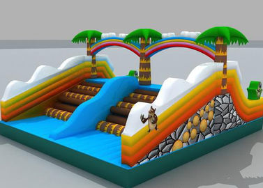 Various Color PVC Material  Inflatable Castle For Many Water Parks