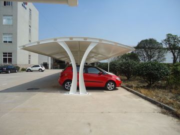 Architecture Tensile PVC Membrane Structure Rain And Sunshine Shelter