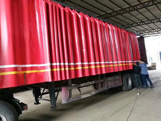 High Strength Tarpaulin Side Curtain Environmentally Friendly Material Made