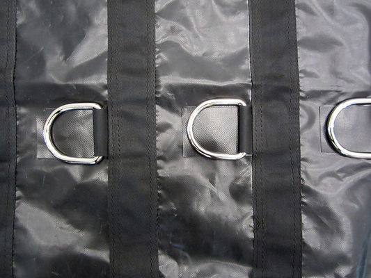 610gsm Durable Black Waterproof Tarpaulin Covers For Lumber Cover