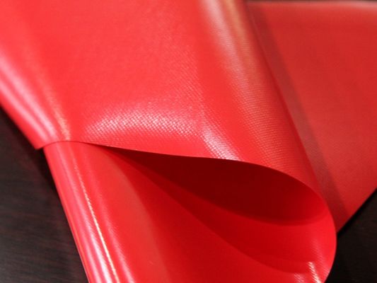 Mildew Proof 650gsm Waterproof PVC Coated Tarpaulin Acrylic Surface